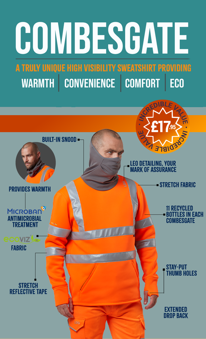 SS06 Combesgate hi-vis recycled fabric safety workwear